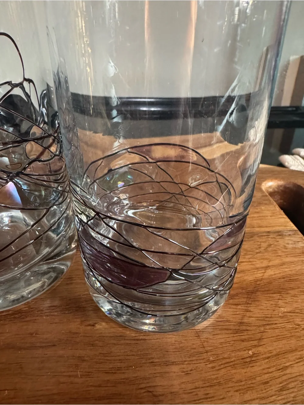 Set of 4 Luminescence Milano Romania Stained-Glass Drinking Glasses
